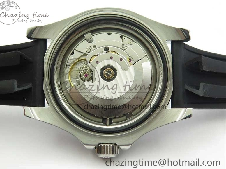 0416 Yacht-Master 116655 ARF SS Custom Made Black Ceramic Bezel on Oysterflex Rubber Strap A HighPerformance 3064